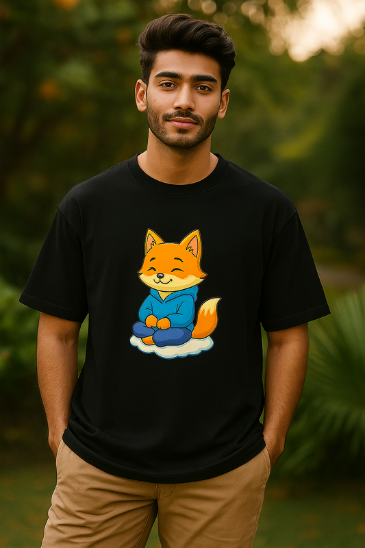 Stay Cozy. Stay Calm. Stay Foxy." - Oversized Standard T-Shirt