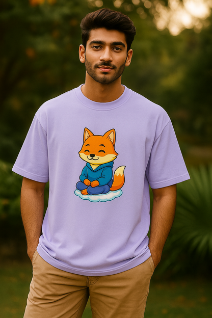 Stay Cozy. Stay Calm. Stay Foxy." - Oversized Standard T-Shirt