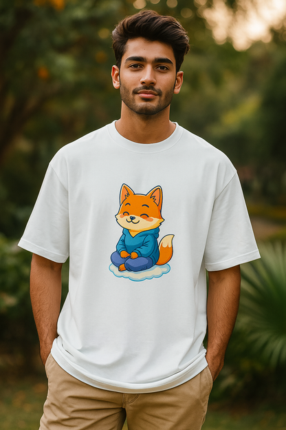 Stay Cozy. Stay Calm. Stay Foxy." - Oversized Standard T-Shirt