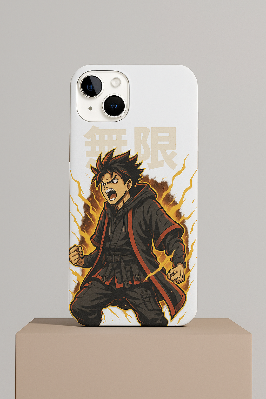 Anime Warrior iPhone 15 Series Case – Premium Sublimation Print