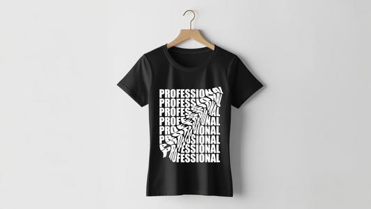 Women's T-Shirt – 100% Cotton apparel (Black & Royal Blue)